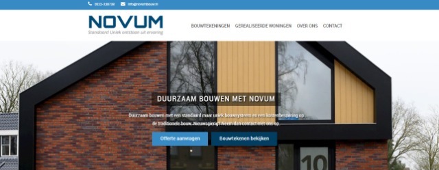 Nieuwe website Novum