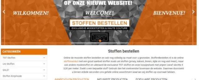 Nieuwe website StoffenBestellen.nl